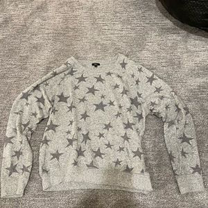 Rails Grey Star Sweater